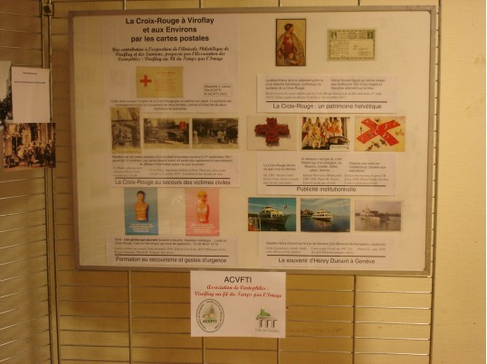 Exposition Croix-Rouge de l’APVE. Panneau 1 présenté par l’ACVFTI. Conception J. Larour. Cliché J. Larour (c) ACVFTI 2010