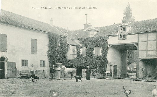 L’intrieur de la ferme du Haras de Gaillon, rue de Jouy (coll. part.)