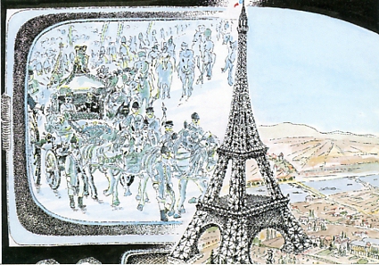 Levallois-Perret 1889-1989 : Centenaire de la Tour Eiffel. Cration Francis NOGAREDE. Ed. Club des Crateurs et Cartophiles Contemporains, CPM d’une srie M29/37