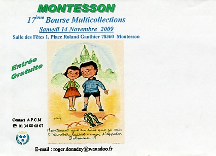 Annonce de la 17me bourse de Montesson, 14 novembre 2009