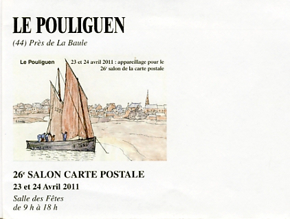 Annonce du 26me salon du Pouliguen, 23-24 avril 2011