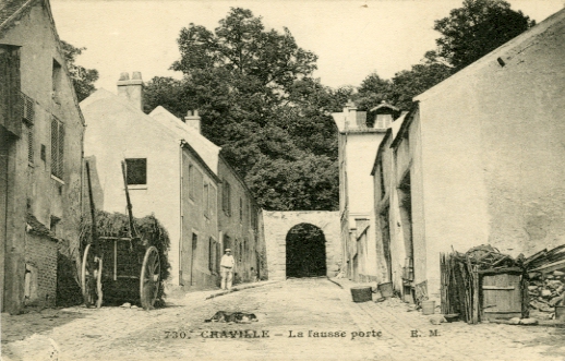 La Fausse porte, donnant accs au bois de Meudon. CPA E. Malcuit, phot. diteur, n° 730 Chaville- La fausse porte. Carte circule le 2 avril 1917. 