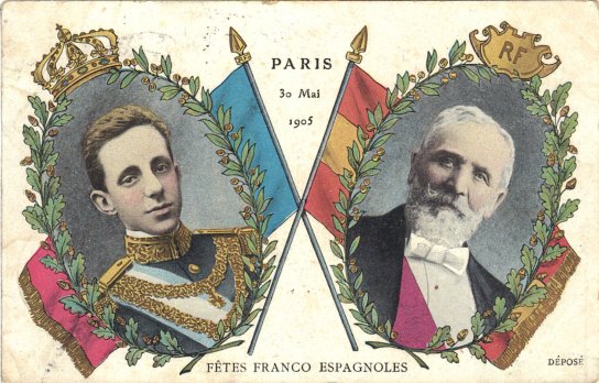 Amiti Franco-espagnole Loubet - Alphonse XIII