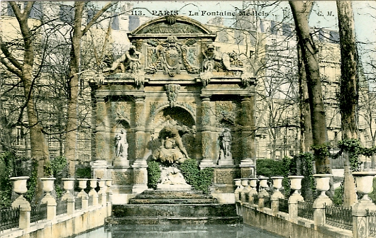 Fontaine Mdicis dans les Jardins du Luxembourg.