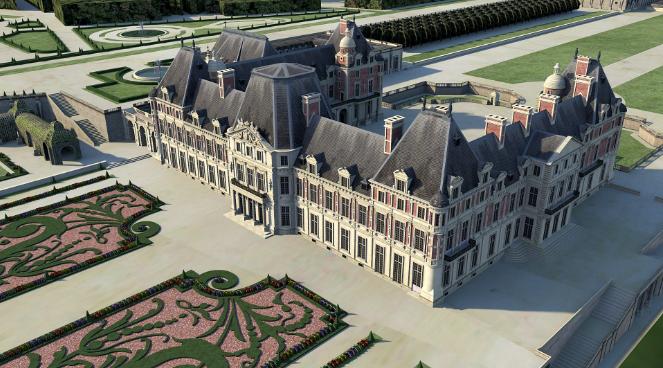 Vue du Chteau-Vieux de Meudon (document Phidias 3D)