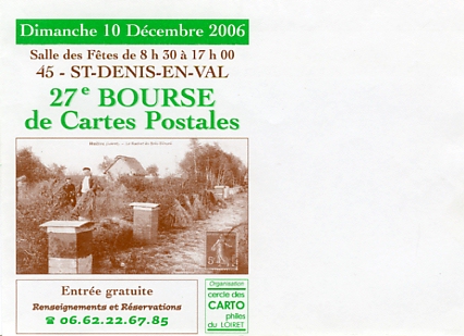 Annonce de la 27me bourse de St Denis en Val, le 10 dcembre 2006