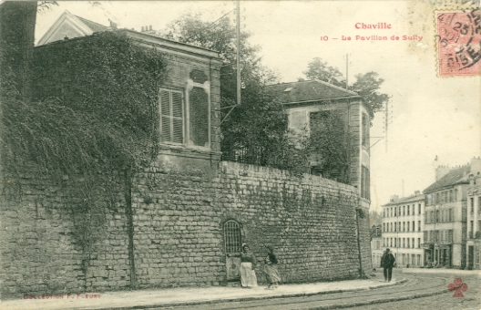 Le Pavillon de Sully. CPA Collection F. Fleury, Chaville n° 10. Carte circule le 23 aot 1906 ; cachet d’arrive  St Benot sur Yonne (Aube) le 24 aot 1906. Dos divis. coll. part.