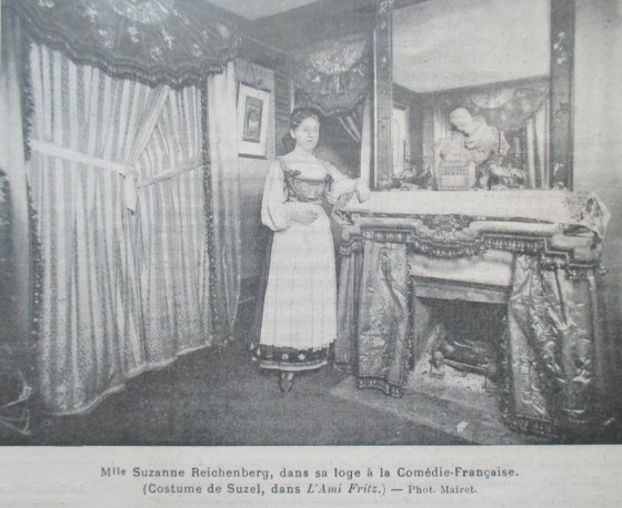 L’actrice dans sa loge  la Comdie Franaise. (1898)