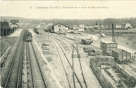 La zone de triage de la gare de Chaville-Vlizy. 