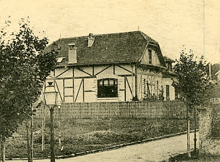 Dtail de la villa Alsacienne, qui fut occupe par l’illustrateur Paul Kauffmann.