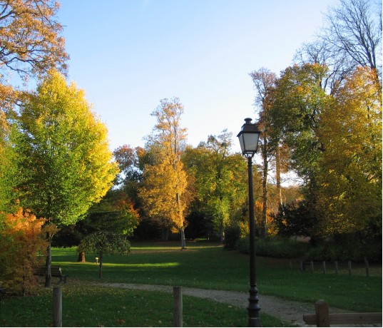 Parc de Bon Repos. Soleil d’automne. Cliché Lamoureux. 2011.