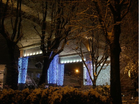 Illumination des Arcades. Cliché J. Larour décembre 2010 Illumination des Arcades. Cliché J. Larour décembre 2010