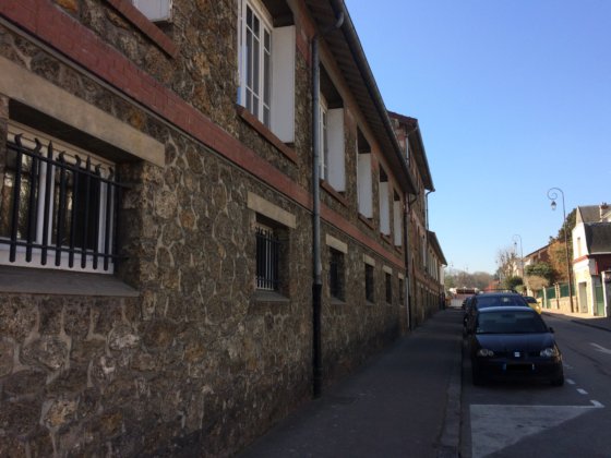 Les derniers jours de l’école des chemins de fer, rue Hippolyte Maze. Cliché J.L. février 2019 Les derniers jours de l’école des chemins de fer, rue Hippolyte Maze. Cliché J.L. février 2019