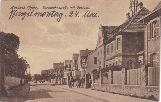 Hassloch (Pfalz) : Eisenbahnstrasse.