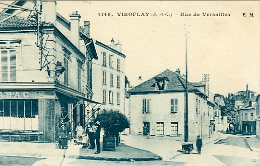 Vue du clos Boisseau dans les annes 30. CPA bleue (coll. part.)