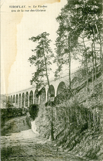 Le contrebas du viaduc, rue des glaises, maintenant rue d’Estienne d’Orves vers la rue de Nice.