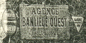 La bataille des agences immobilires apparat avec ce panneau invitant  rejoindre la gare rive-gauche.