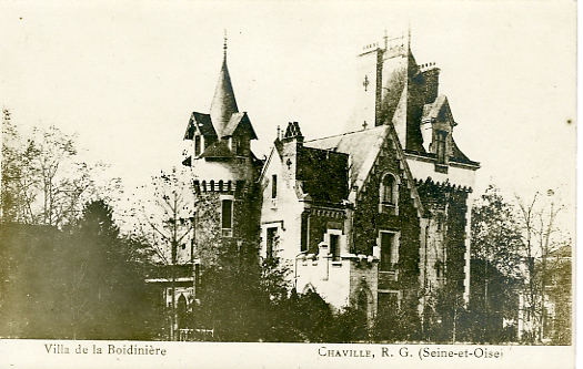 La villa Boidinire domine le parc Fourchon de ses tourelles.