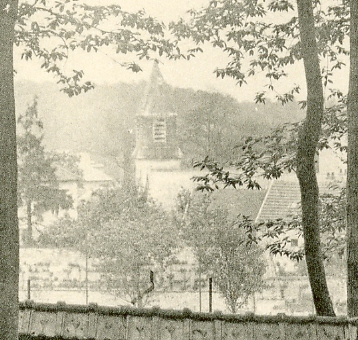 Echappe sur le clocher de St Eustache depuis le pav de Meudon (dtail)