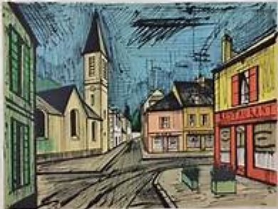 Le Village par Bernard Buffet. (C) Droits rservs