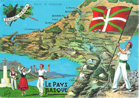 Carte du Pays Basque.