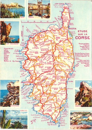 Variante ; carte dpourvue de bleu et de jaune.