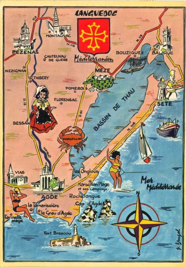 Carte du Languedoc.