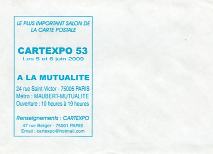 Annonce du Cartexpo 53, les 5-6 juin 2009 Annonce du Cartexpo 53, les 5-6 juin 2009