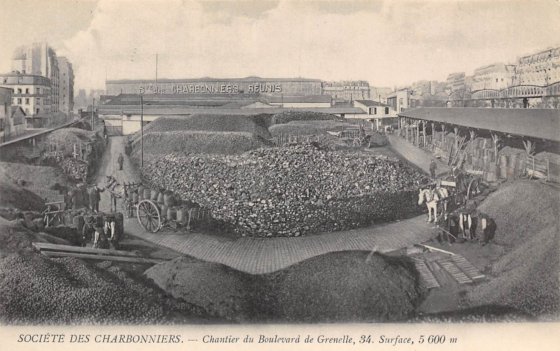 Vue gnrale du chantier de Grenelle.