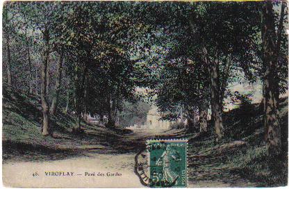 En bordure du bois de Meudon, descente de l’alle noire vers la Source et la Chaumire (coll. part.)