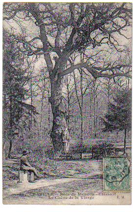 Le Chne, prs du Pav des Gardes, fut longtemps un arbre remarquable du bois de Meudon, comme le chne de la Verge  Viroflay. Sa proximit d’une voie  grande circulation a eu raison de lui et il a t abattu. (coll. part.)