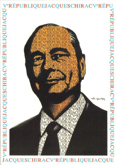Les présidents de la 5ème république. Léo Kouper, illustrateur. Série de 6 CPM Les présidents de la 5ème république. Léo Kouper, illustrateur. Série de 6 CPM