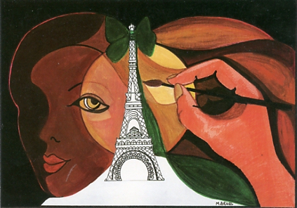 Levallois-Perret 1889-1989 : Centenaire de la Tour Eiffel. Création Monique BRUEL. Ed. Club des Créateurs et Cartophiles Contemporains, CPM d’une série M22/37