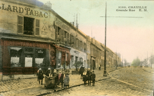 Entre de la rue du Doisu. CPA colorie (coll. part.)