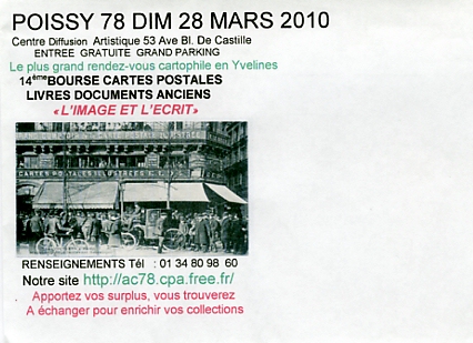 Annonce de la 14ème bourse de Poissy 28 mars 2010 Annonce de la 14ème bourse de Poissy 28 mars 2010