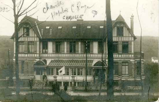 L’hpital auxiliaire de Chaville pendant la guerre 1914-1918, situ  l’Ermitage Ste Thrse. Carte-photo n’ayant pas circul. Guilleminot, Boespflug, Paris