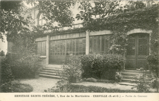 Ermitage Sainte-Thérèse, 7 rue de la Martinière, Chaville (seine et Oise).  Partie du Couvent. CPA Phototypie A. Benoît, Neuilly/Seine. Non circulée, dos divisé.