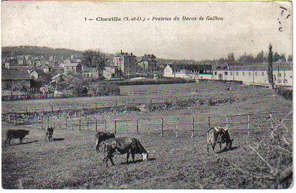 Echappée sur la gare de Chaville-Vélizy à partir des prés du côté de Chaville (coll. part.)