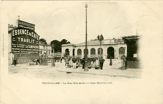 La gare sur une carte 