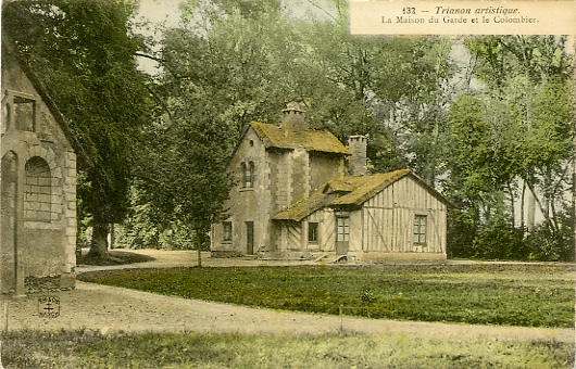 La maison du Garde et le Colombier. Carte non circule.(coll. part.)