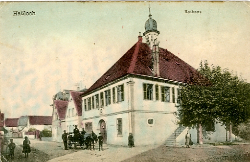 Rathaus. L’Htel de Ville. CPA colorie. (coll. part.)