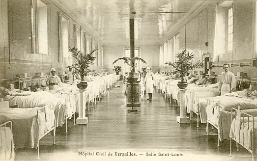 Salle commune de l’hpital de Versailles (coll. part.)