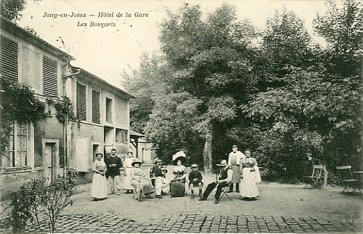 L’Htel de la Gare. Les bosquets. (coll. part.)