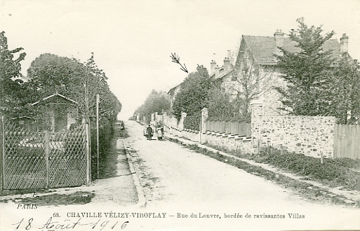 Bas de la rue du Louvre, au niveau de la rue de Jouy (coll. part.)