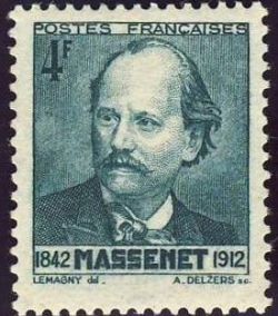 Jules Massenet (1842-1912) Auteur de symphonies et opras. YT n° 545