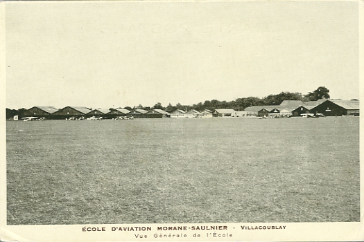 L’cole de pilotage Morane-Saulnier  Villacoublay (coll. part.)