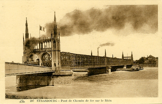 A toute vapeur sur le pont de Kehl.