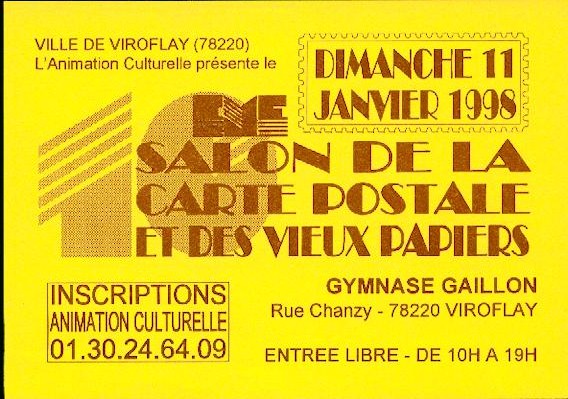 Carton d’annonce du 10me salon.