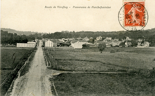 La rectiligne route de Viroflay joignait l’entre de Viroflay (les Six-Ponts) au Pont Colbert. Elle permettait de continuer sur Jouy en Josas par l’ouest. (coll. part.)