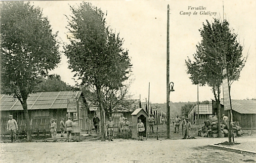 Camp de Glatigny. CPA circulée le 20 décembre 1917 (coll. part.)
